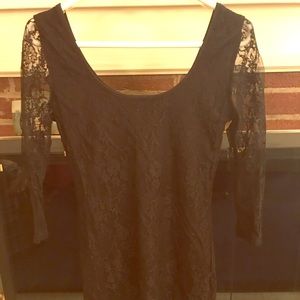 Black lace dress